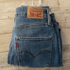 High rise skinny Levi jeans